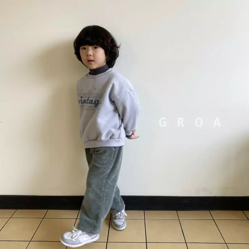 Groa - Korean Children Fashion - #kidsstore - Rib Fleece Pants - 10
