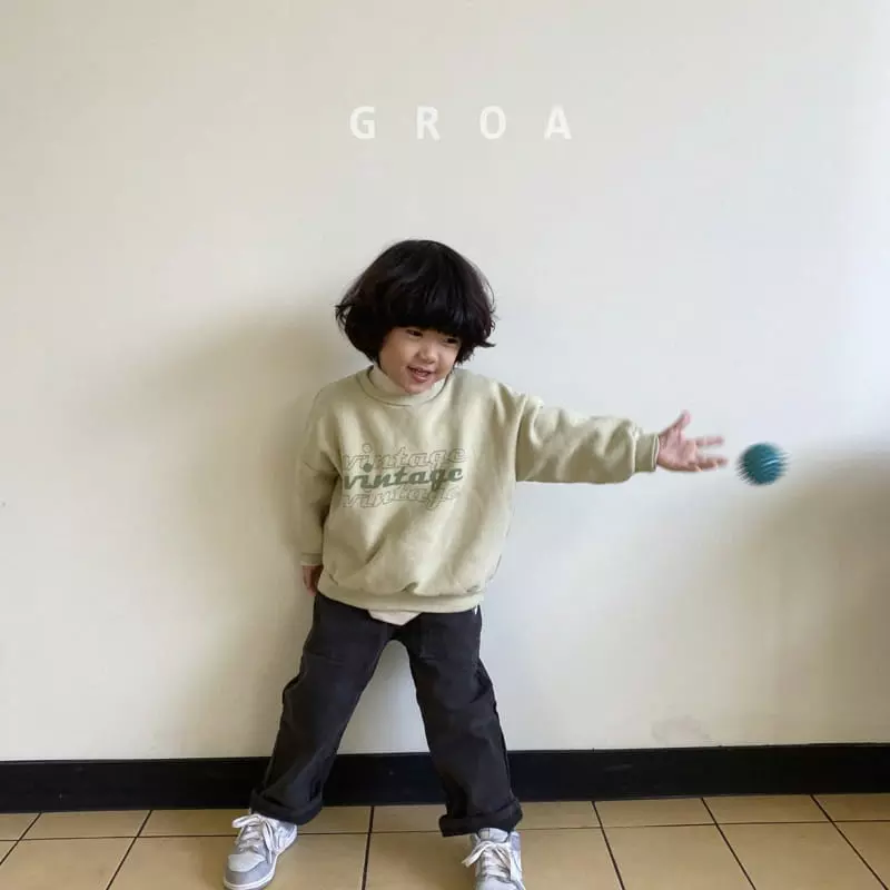 Groa - Korean Children Fashion - #kidsstore - Vintage Sweatshirt - 7