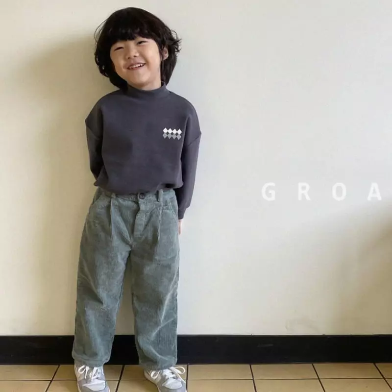 Groa - Korean Children Fashion - #magicofchildhood - Shape Half Turtleneck Tee