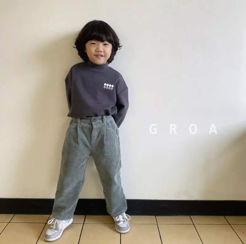 Groa - Korean Children Fashion - #todddlerfashion - Rib Fleece Pants
