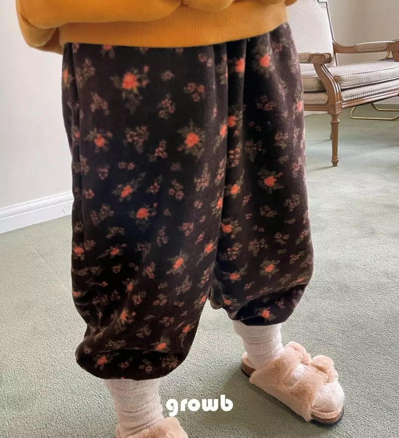 Grow B - Korean Children Fashion - #kidsshorts - Floral Pants - 5