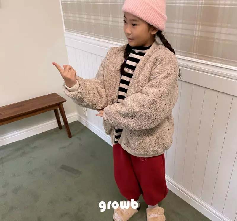 Grow B - Korean Children Fashion - #kidsshorts - Powder Cardigan - 2