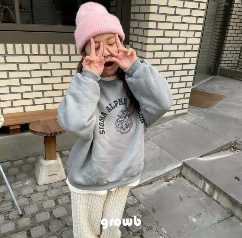 Grow B - Korean Children Fashion - #todddlerfashion - Alpa Sweatshirt - 5
