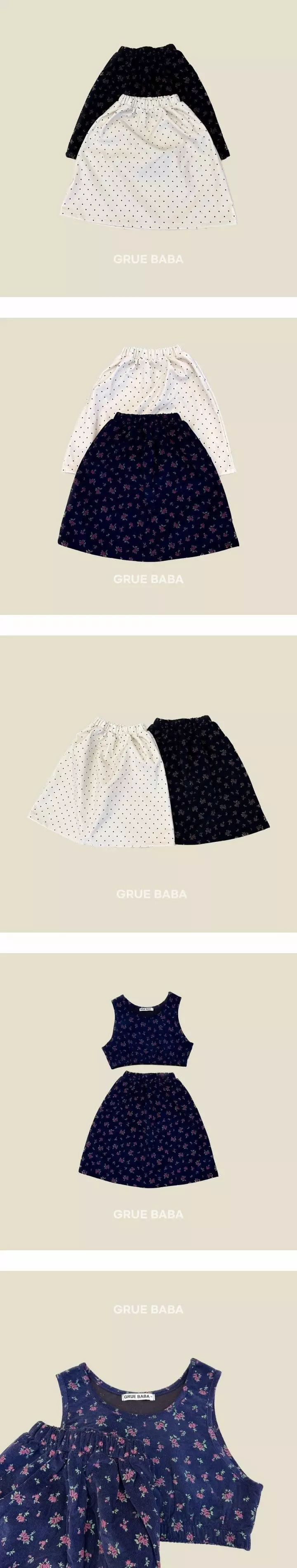 Grue Baba - Korean Children Fashion - #designkidswear - Choco Skirt