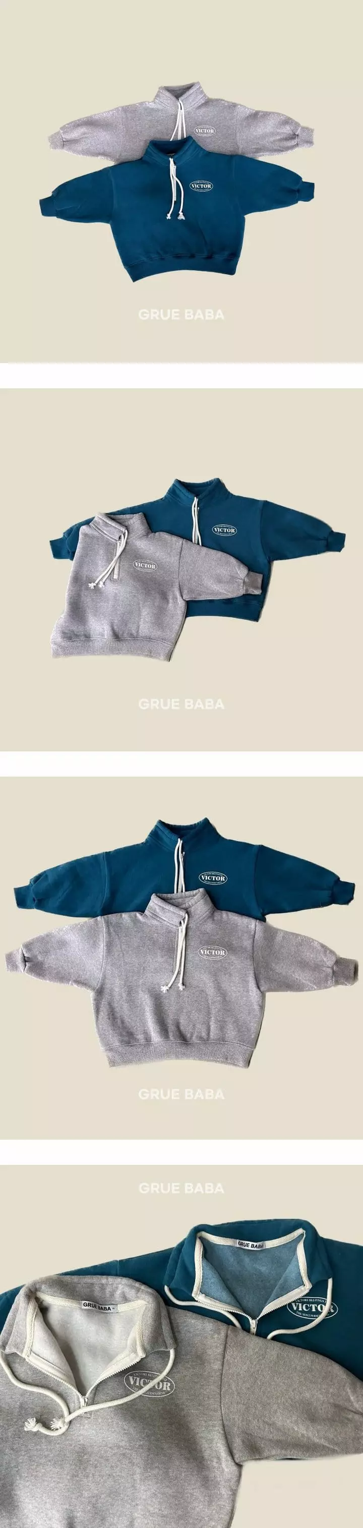Grue Baba - Korean Children Fashion - #littlefashionista - Victor Zip-up