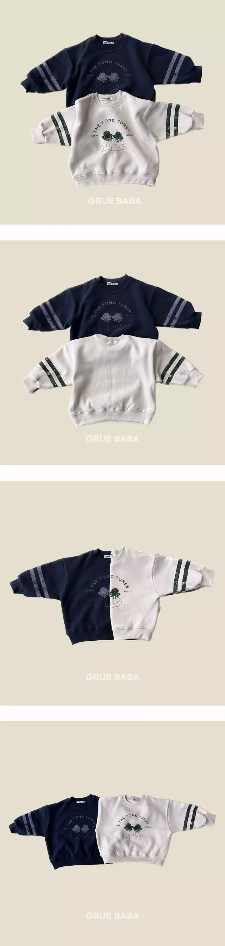 Grue Baba - Korean Children Fashion - #minifashionista - Frog Sweatshirt
