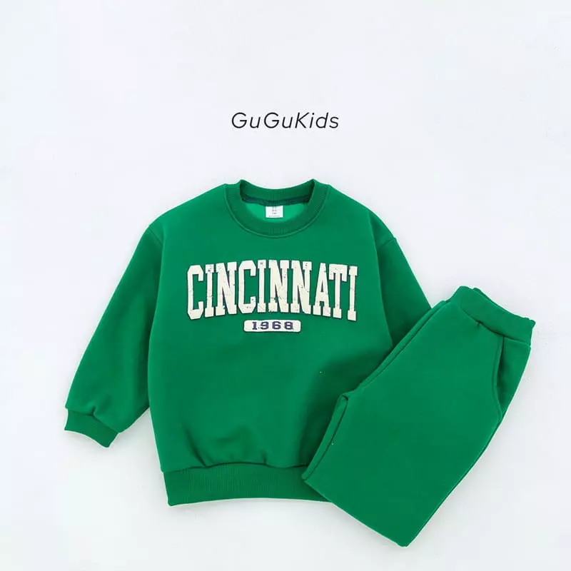 Gugu Kids - Korean Children Fashion - #Kfashion4kids - Sinine Top Bottom Set