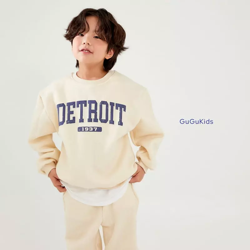 Gugu Kids - Korean Children Fashion - #Kfashion4kids - Detroit Top Bottom Set - 10