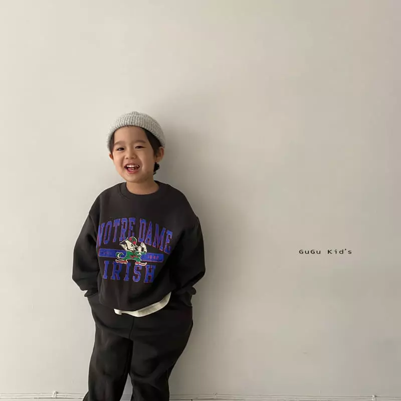 Gugu Kids - Korean Children Fashion - #Kfashion4kids - Notre Dame Top Bottom Set - 8