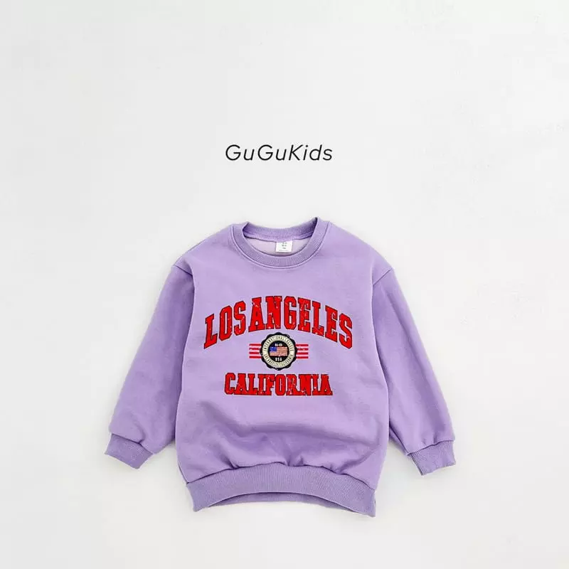 Gugu Kids - Korean Children Fashion - #Kfashion4kids - Los Angeles Top Bottom Set - 5