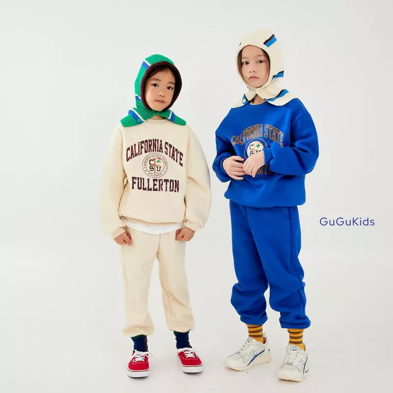 Gugu Kids - Korean Children Fashion - #childofig - California Top Bottom Set - 11