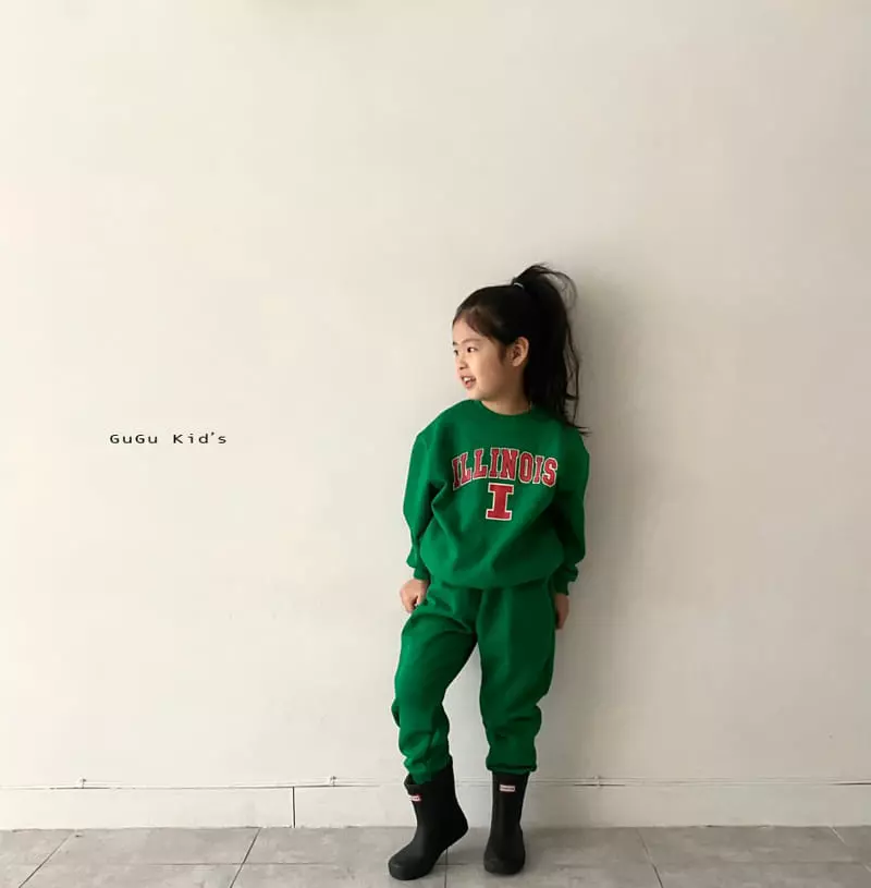 Gugu Kids - Korean Children Fashion - #childofig - Illinoi Top Bottom Set - 10