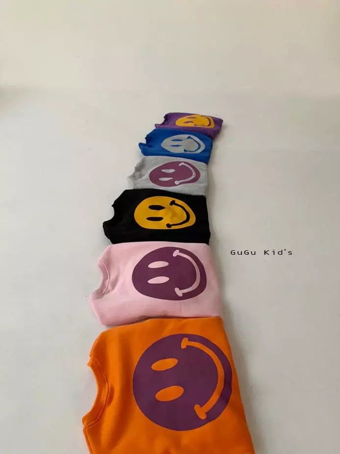 Gugu Kids - Korean Children Fashion - #childofig - Smile Top Bottom Set - 6