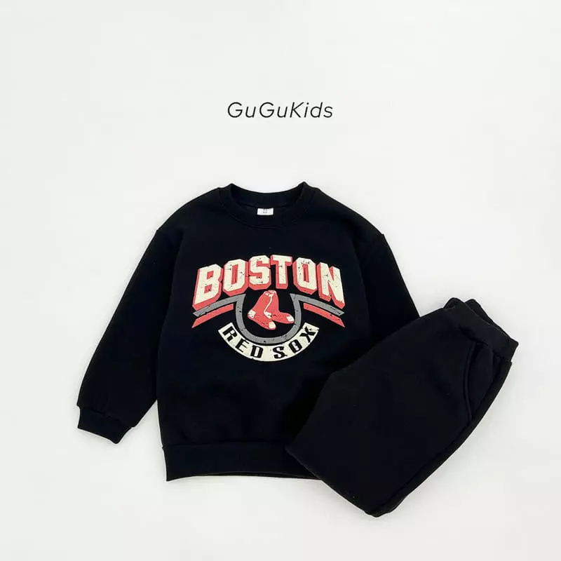 Gugu Kids - Korean Children Fashion - #stylishchildhood - Boston Top Bottom Set - 4