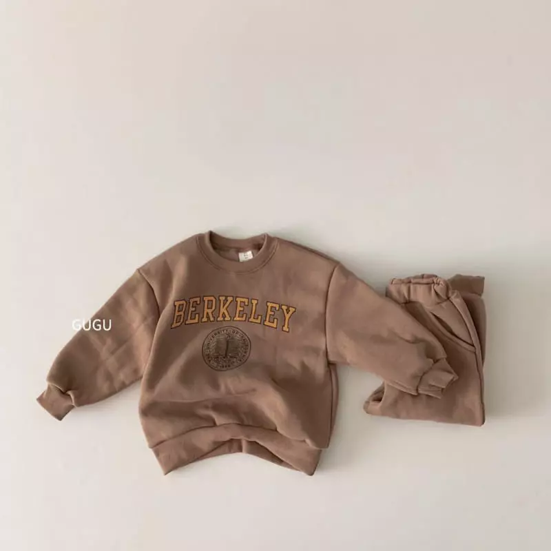 Gugu Kids - Korean Children Fashion - #childofig - Buckly Top Bottom Set - 3