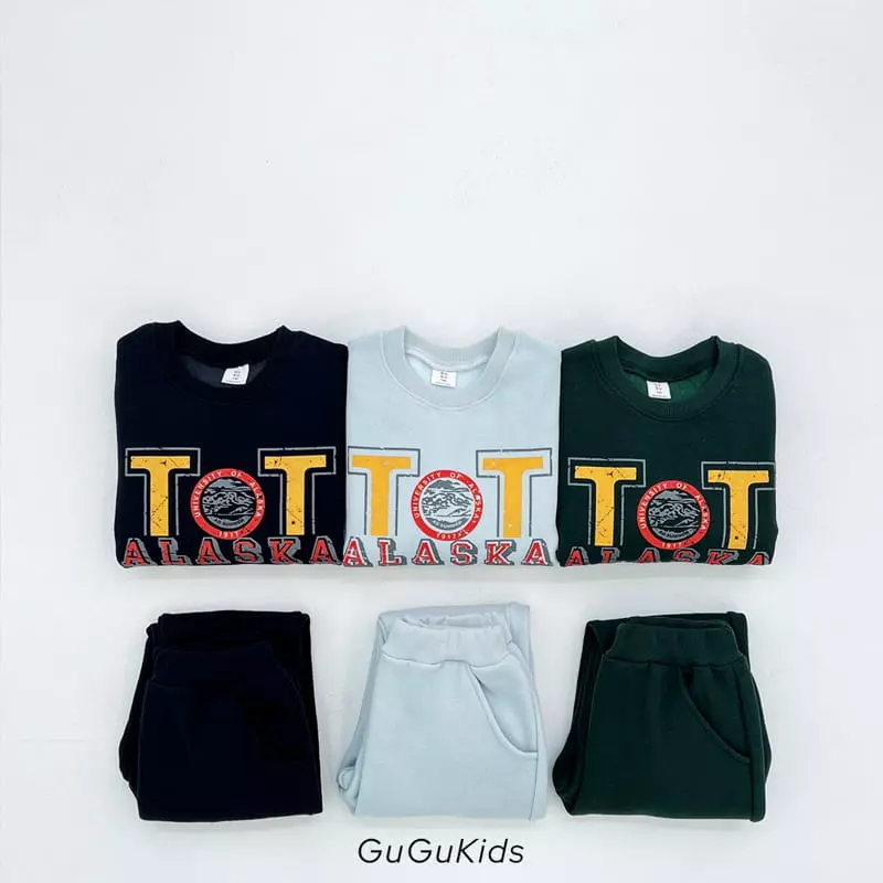 Gugu Kids - Korean Children Fashion - #childofig - Alasta Top Bottom Set - 9