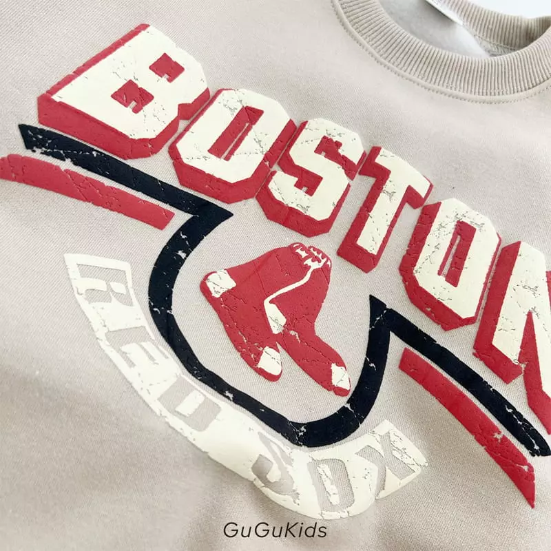 Gugu Kids - Korean Children Fashion - #childrensboutique - Boston Top Bottom Set - 5