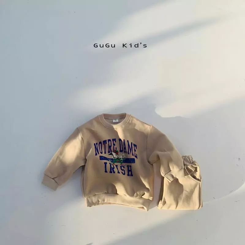 Gugu Kids - Korean Children Fashion - #designkidswear - Notre Dame Top Bottom Set - 2