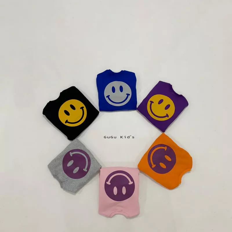 Gugu Kids - Korean Children Fashion - #discoveringself - Smile Top Bottom Set - 9