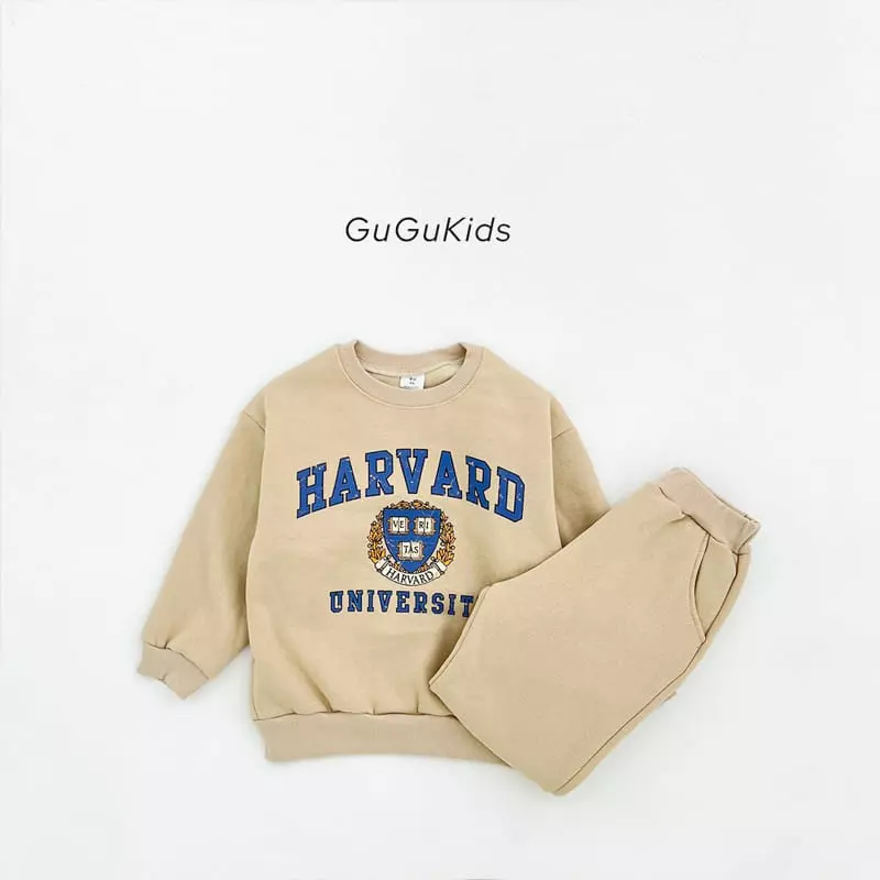 Gugu Kids - Korean Children Fashion - #fashionkids - Havard Top Bottom Set - 3