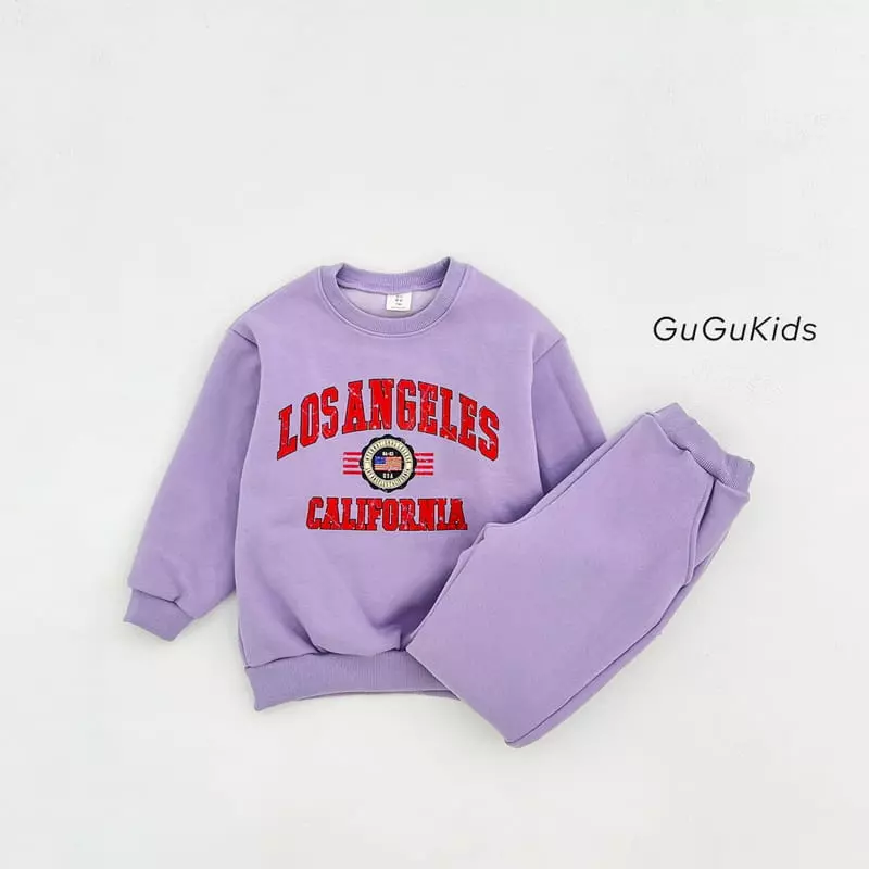 Gugu Kids - Korean Children Fashion - #fashionkids - Los Angeles Top Bottom Set