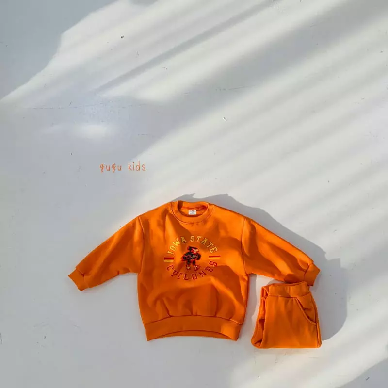 Gugu Kids - Korean Children Fashion - #kidsshorts - IOWA Top Bottom Set - 6