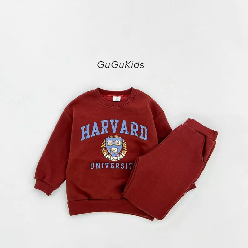 Gugu Kids - Korean Children Fashion - #fashionkids - Havard Top Bottom Set - 4