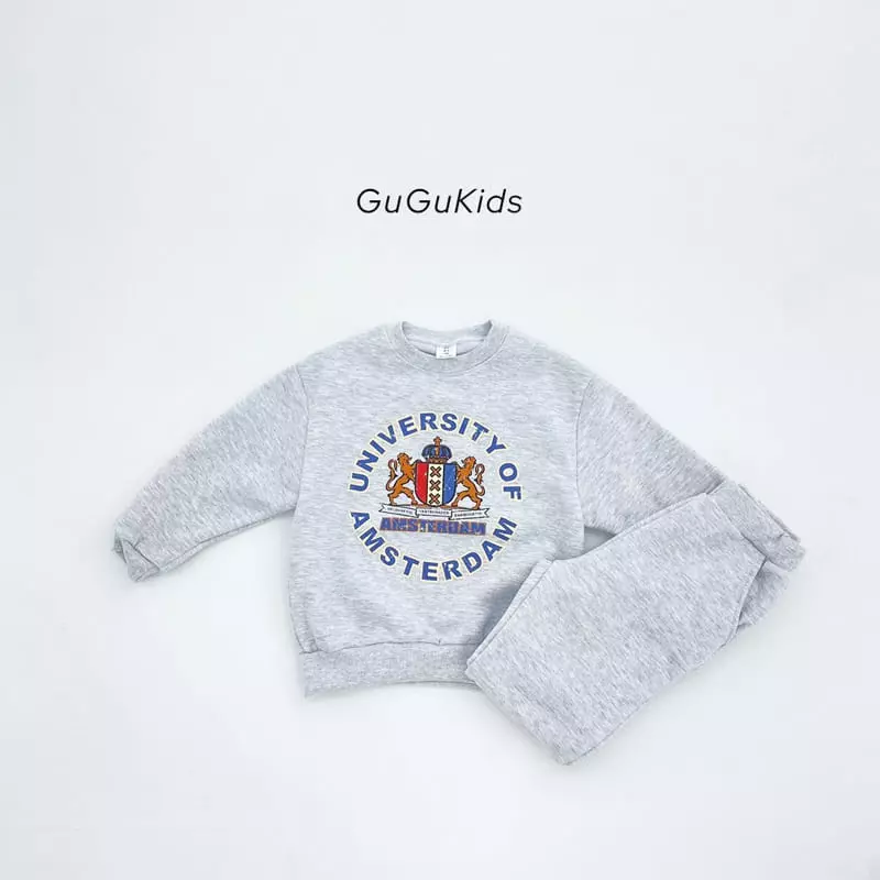 Gugu Kids - Korean Children Fashion - #kidsshorts - Amsterdam Top Bottom Set - 4