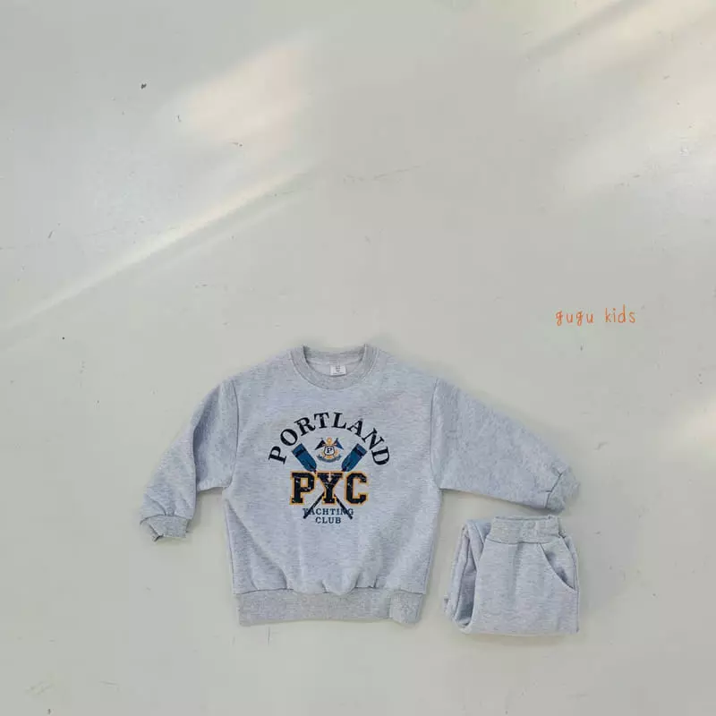 Gugu Kids - Korean Children Fashion - #kidzfashiontrend - Portland Top Bottom Set - 3