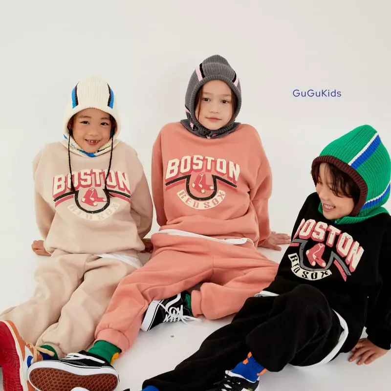 Gugu Kids - Korean Children Fashion - #kidzfashiontrend - Boston Top Bottom Set - 11