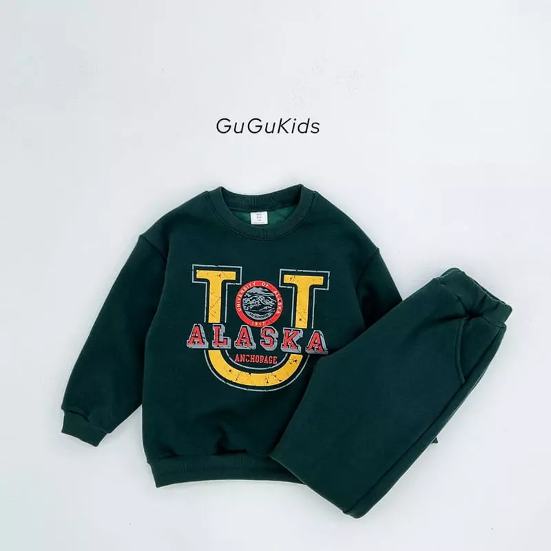 Gugu Kids - Korean Children Fashion - #kidzfashiontrend - Alasta Top Bottom Set - 3