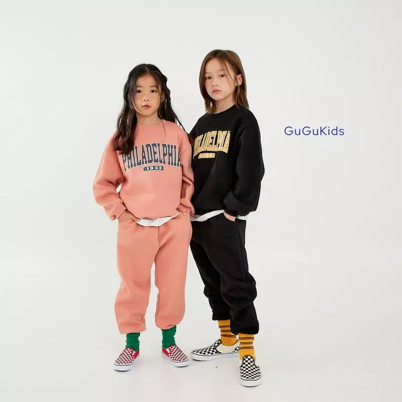 Gugu Kids - Korean Children Fashion - #littlefashionista - Philadelphia Top Bottom Set - 7