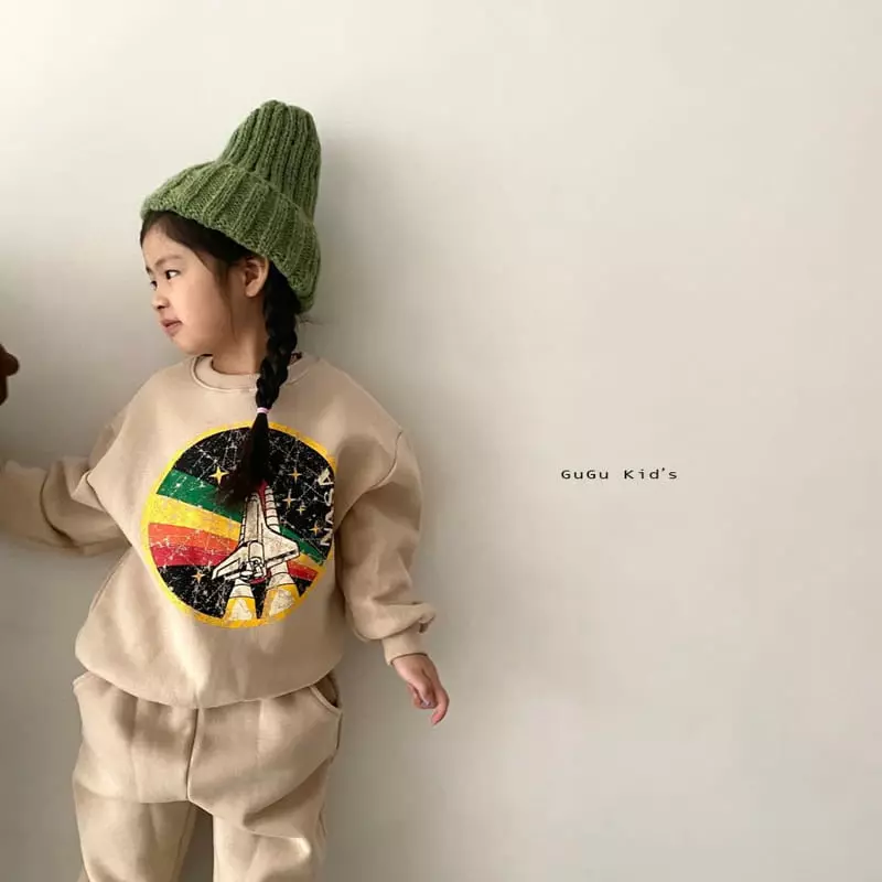 Gugu Kids - Korean Children Fashion - #littlefashionista - Nasa Top Bottom Set - 8