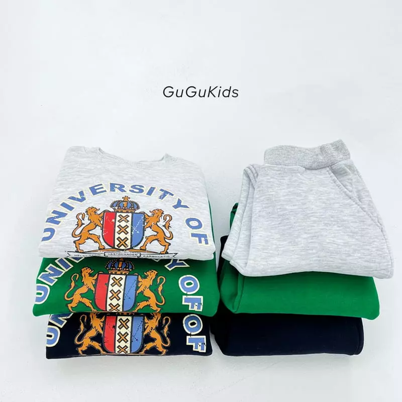 Gugu Kids - Korean Children Fashion - #littlefashionista - Amsterdam Top Bottom Set - 7