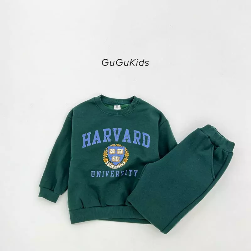 Gugu Kids - Korean Children Fashion - #magicofchildhood - Havard Top Bottom Set - 9