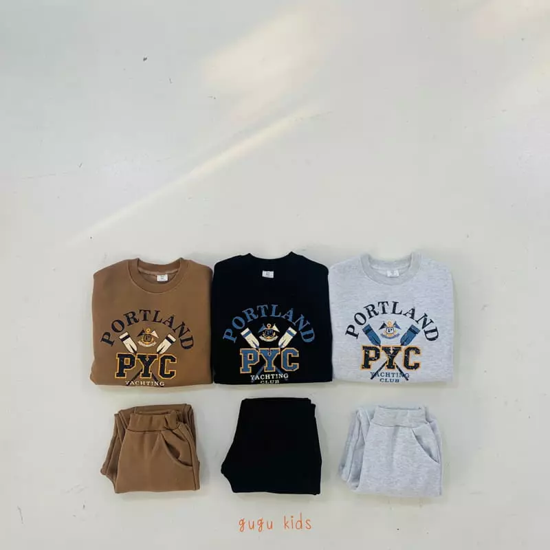 Gugu Kids - Korean Children Fashion - #magicofchildhood - Portland Top Bottom Set - 6