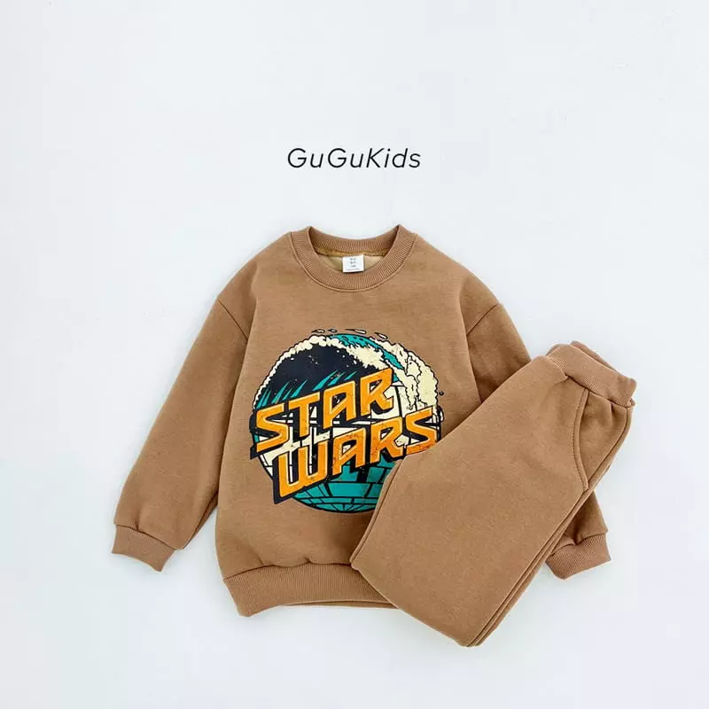 Gugu Kids - Korean Children Fashion - #magicofchildhood - Star Wars Top Bottom Set - 2