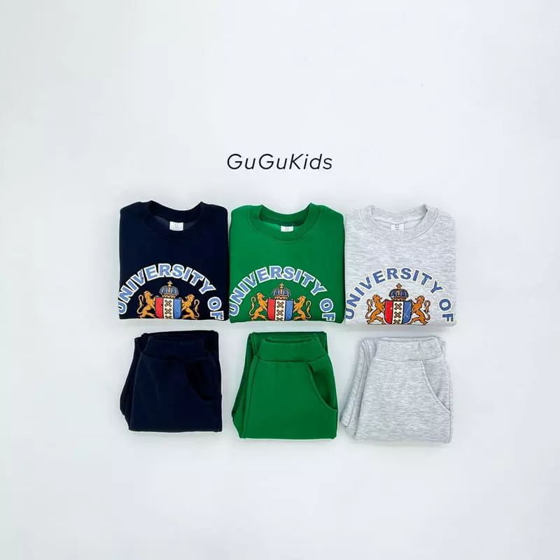 Gugu Kids - Korean Children Fashion - #magicofchildhood - Amsterdam Top Bottom Set - 8