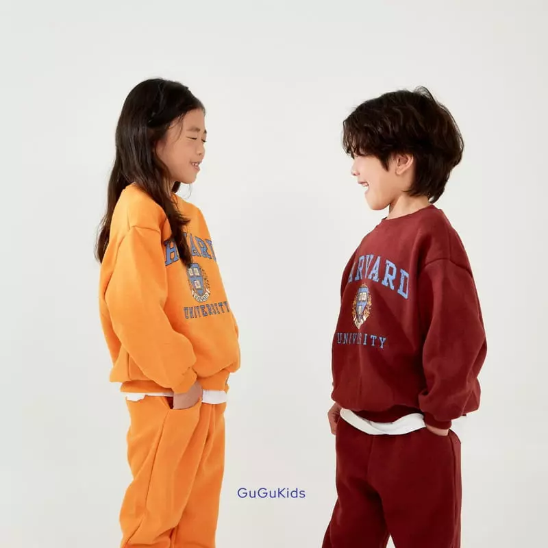 Gugu Kids - Korean Children Fashion - #minifashionista - Havard Top Bottom Set - 10
