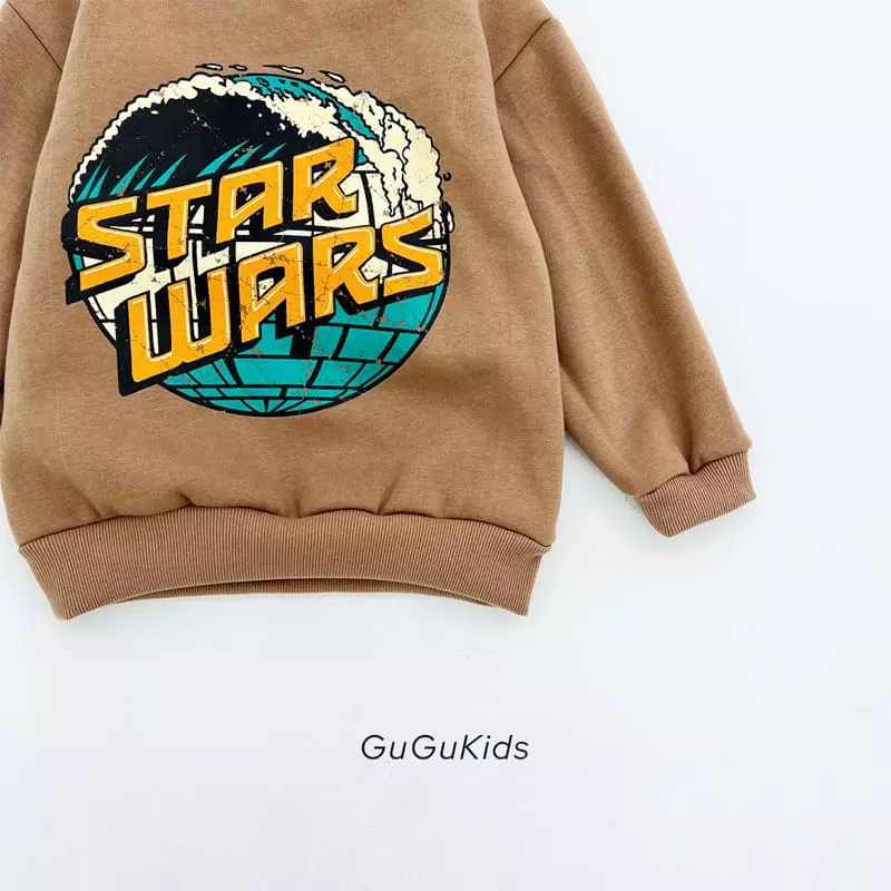 Gugu Kids - Korean Children Fashion - #minifashionista - Star Wars Top Bottom Set - 3
