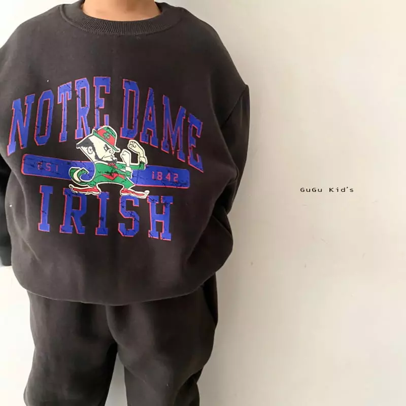 Gugu Kids - Korean Children Fashion - #minifashionista - Notre Dame Top Bottom Set - 11