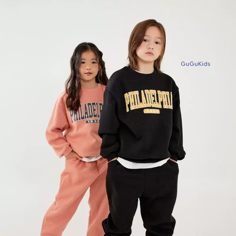 Gugu Kids - Korean Children Fashion - #prettylittlegirls - Philadelphia Top Bottom Set - 10