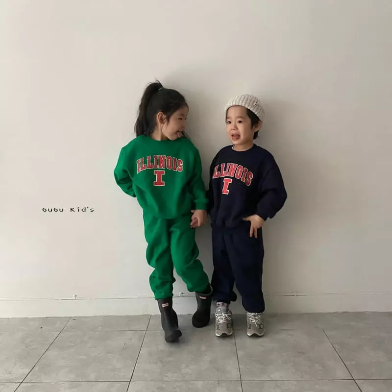 Gugu Kids - Korean Children Fashion - #stylishchildhood - Illinoi Top Bottom Set - 9