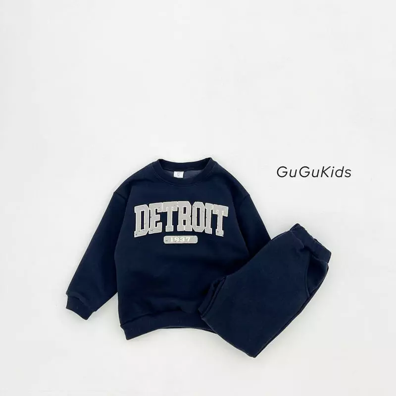 Gugu Kids - Korean Children Fashion - #stylishchildhood - Detroit Top Bottom Set