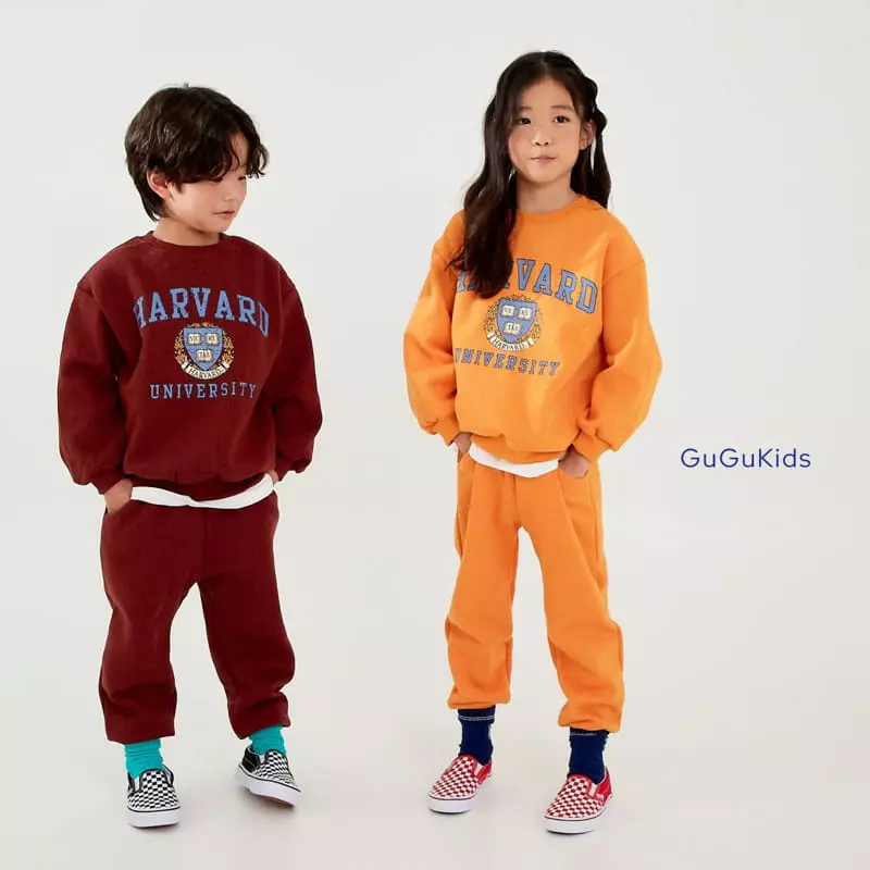 Gugu Kids - Korean Children Fashion - #todddlerfashion - Havard Top Bottom Set - 12