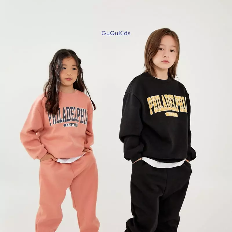 Gugu Kids - Korean Children Fashion - #todddlerfashion - Philadelphia Top Bottom Set - 11