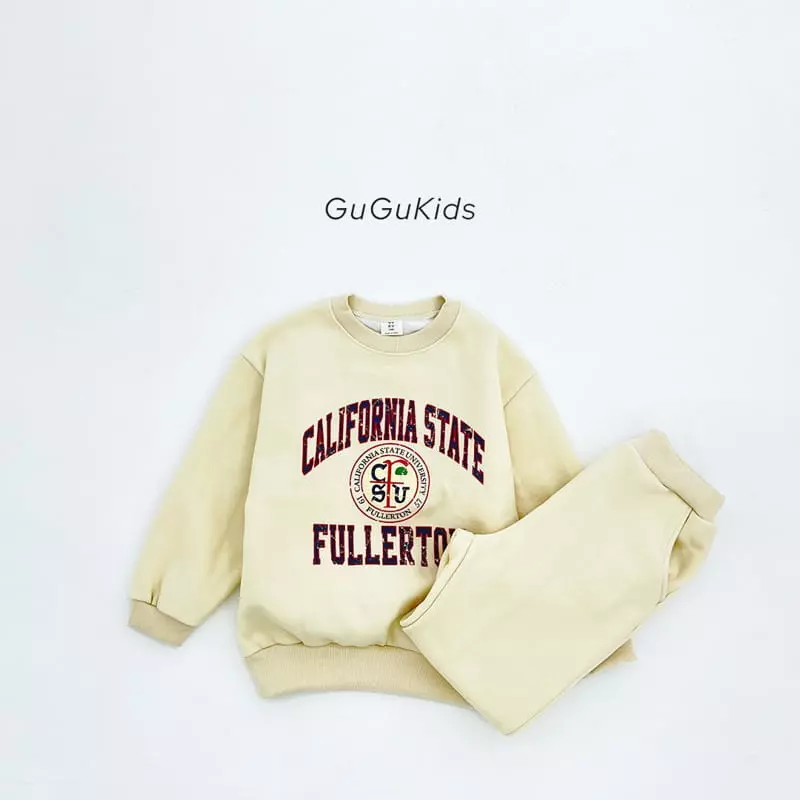 Gugu Kids - Korean Children Fashion - #todddlerfashion - California Top Bottom Set - 8