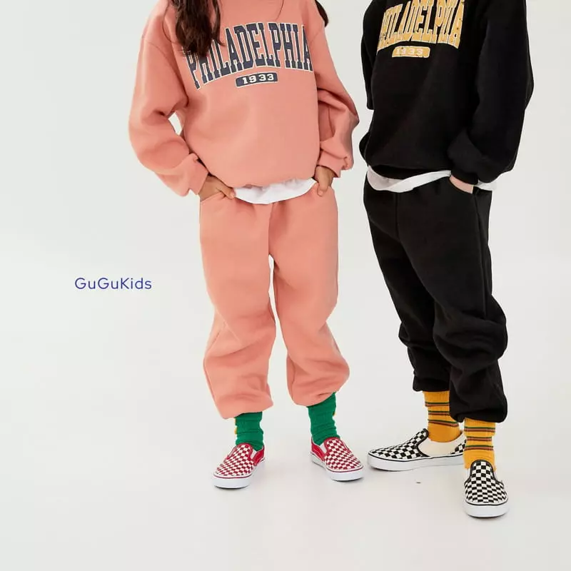 Gugu Kids - Korean Children Fashion - #toddlerclothing - Philadelphia Top Bottom Set - 12
