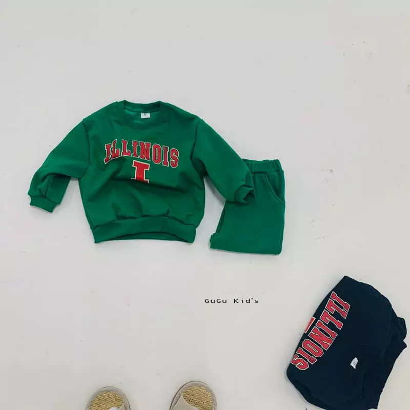 Gugu Kids - Korean Children Fashion - #toddlerclothing - Illinoi Top Bottom Set - 8