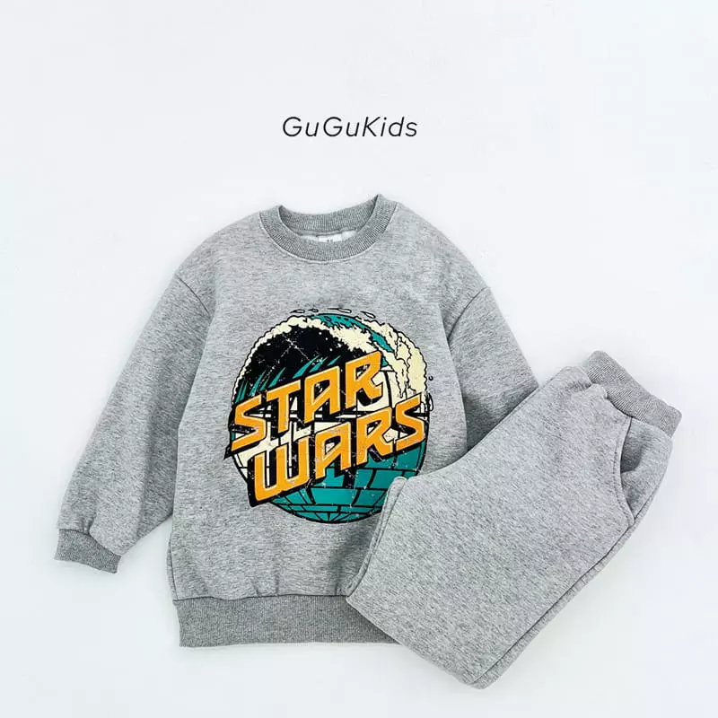 Gugu Kids - Korean Children Fashion - #toddlerclothing - Star Wars Top Bottom Set - 6